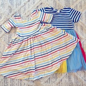 Hanna Andersson Striped Dresses | size 4